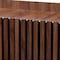 Baxton Studio Delaire Mid-Century Modern Walnut Brown Finished Wood Shoe Cabinet 235-13268-ZORO - alternate 2